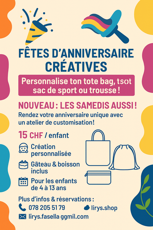 anniversaire customisation