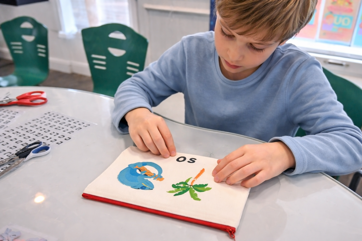 Création d'une trousse personnalisée pendant l'atelier